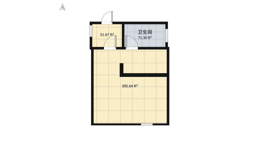 My li'l bro's house floor plan 416.55