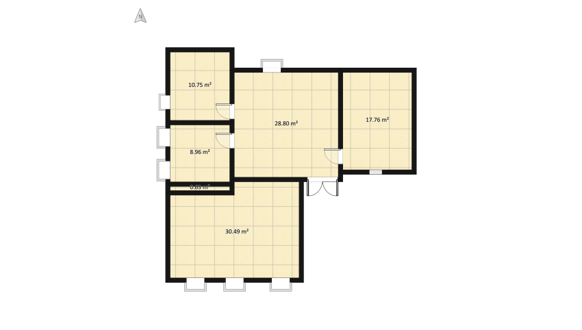 ＂Country＂ Vacation home floor plan 108.94