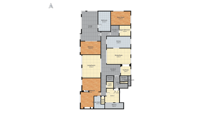 Copy of Hedong Rd new Design--AJ Remeasured_copy floor plan 393.74