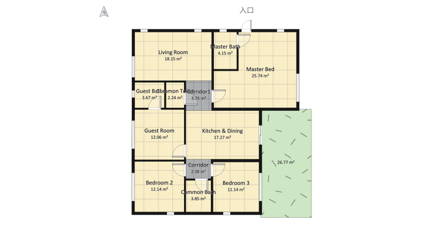 Anix Home 2022 4-2 floor plan 160.9