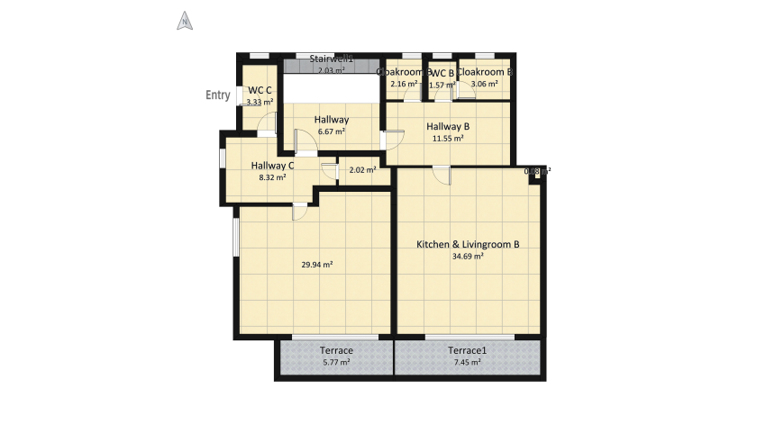 byt B floor plan 272.54