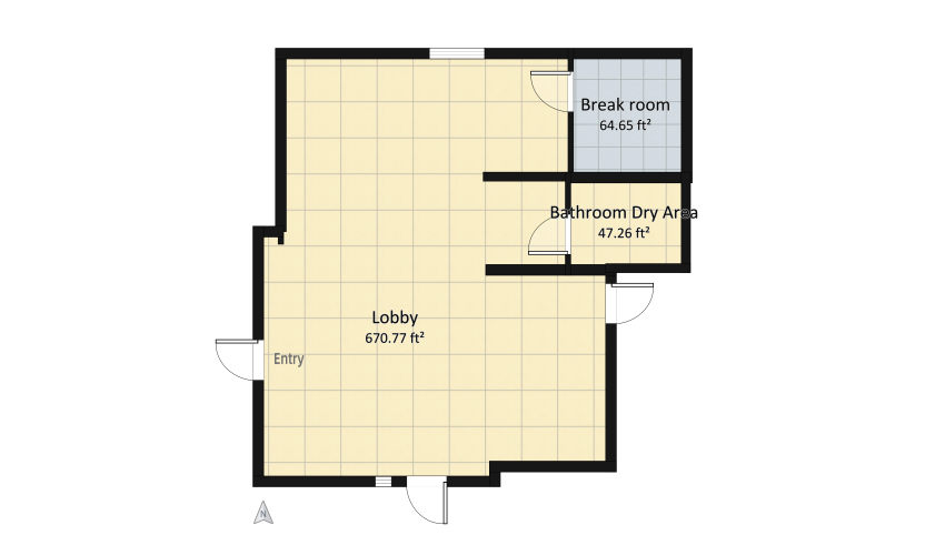 AAS Palm Coast Depot Break room Proposed floor plan 72.43