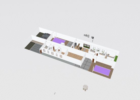 Casa Geminada Projeto 2 Design Rendering