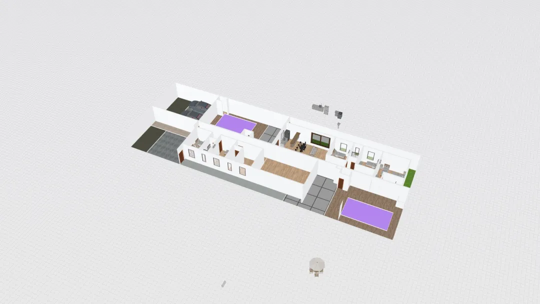 Casa Geminada Projeto 2 3d design renderings