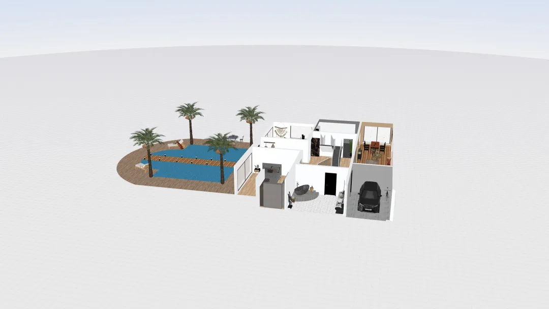 flying villa 3d design renderings