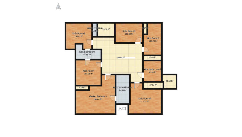 House 2 floor plan 683.23