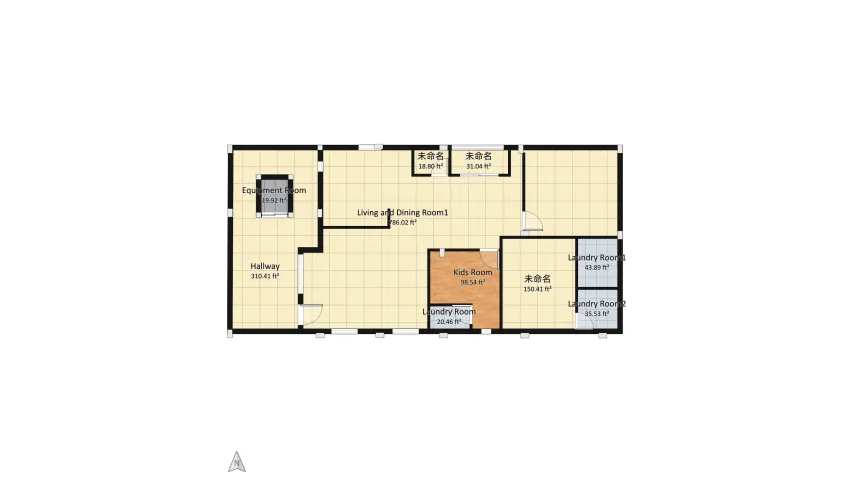 Deepak First Floor Option 1 floor plan 140.76