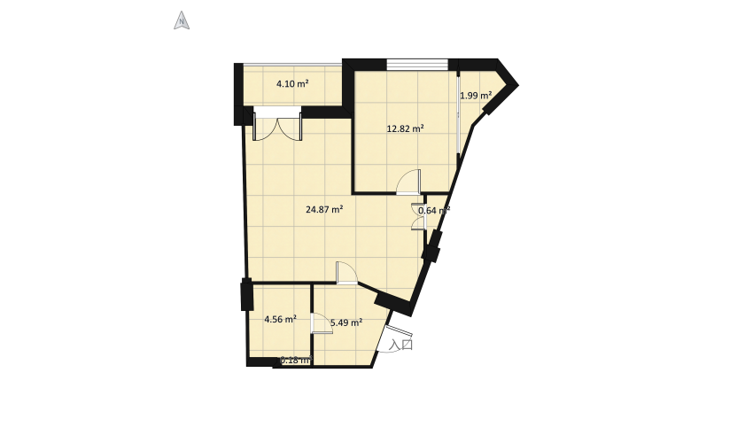Residential complex ＂Mykonos＂ floor plan 61.98