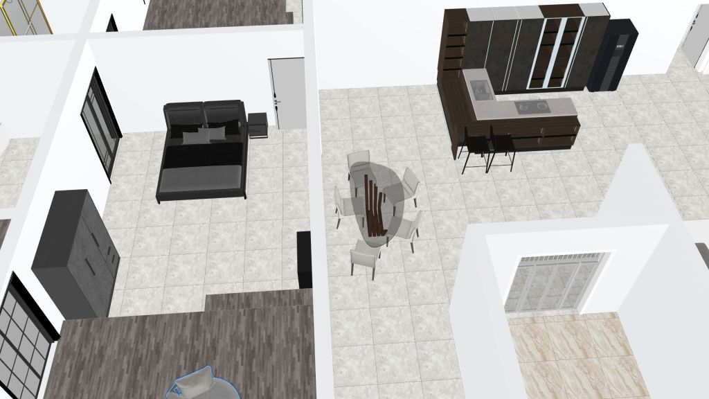 casa 4 cuartos 3d design renderings