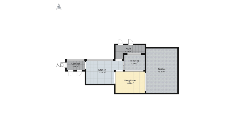 House in the mountains floor plan 114.23