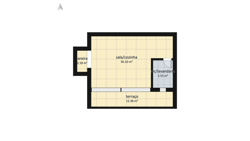casa 2 andares lareira floor plan 206.04