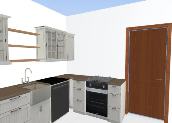 Basement Cabinets Design Rendering