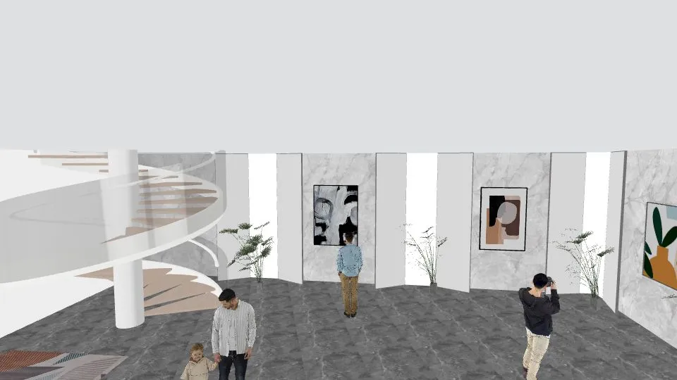 Copy of Hotel Lobby_copy 3d design renderings