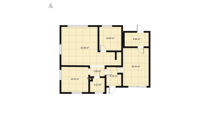 Copy of laskowska18_parter_lamele floor plan 114.67
