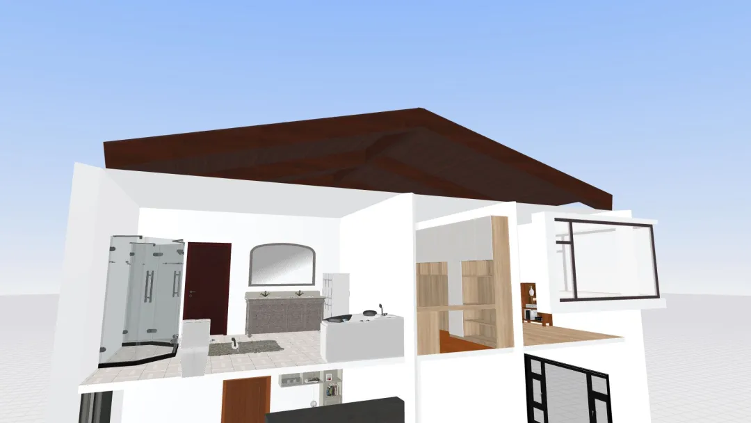 Two-Story House_copy 3d design renderings