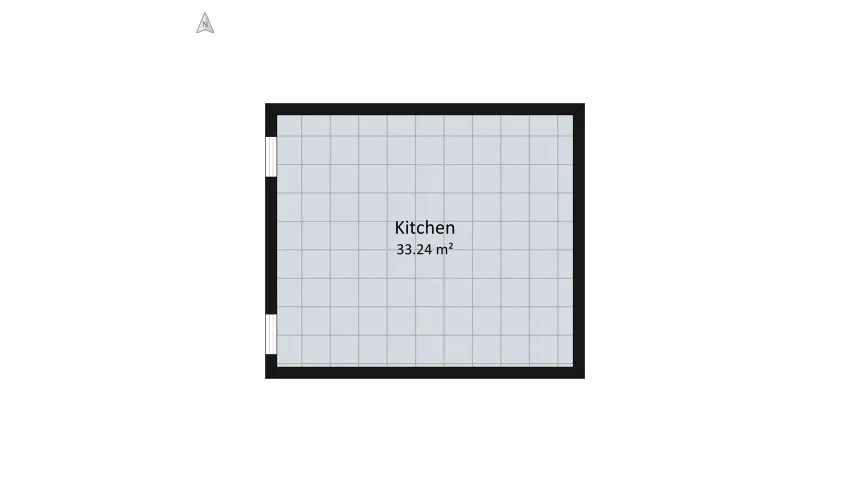 Kitchen Galley floor plan 52.97
