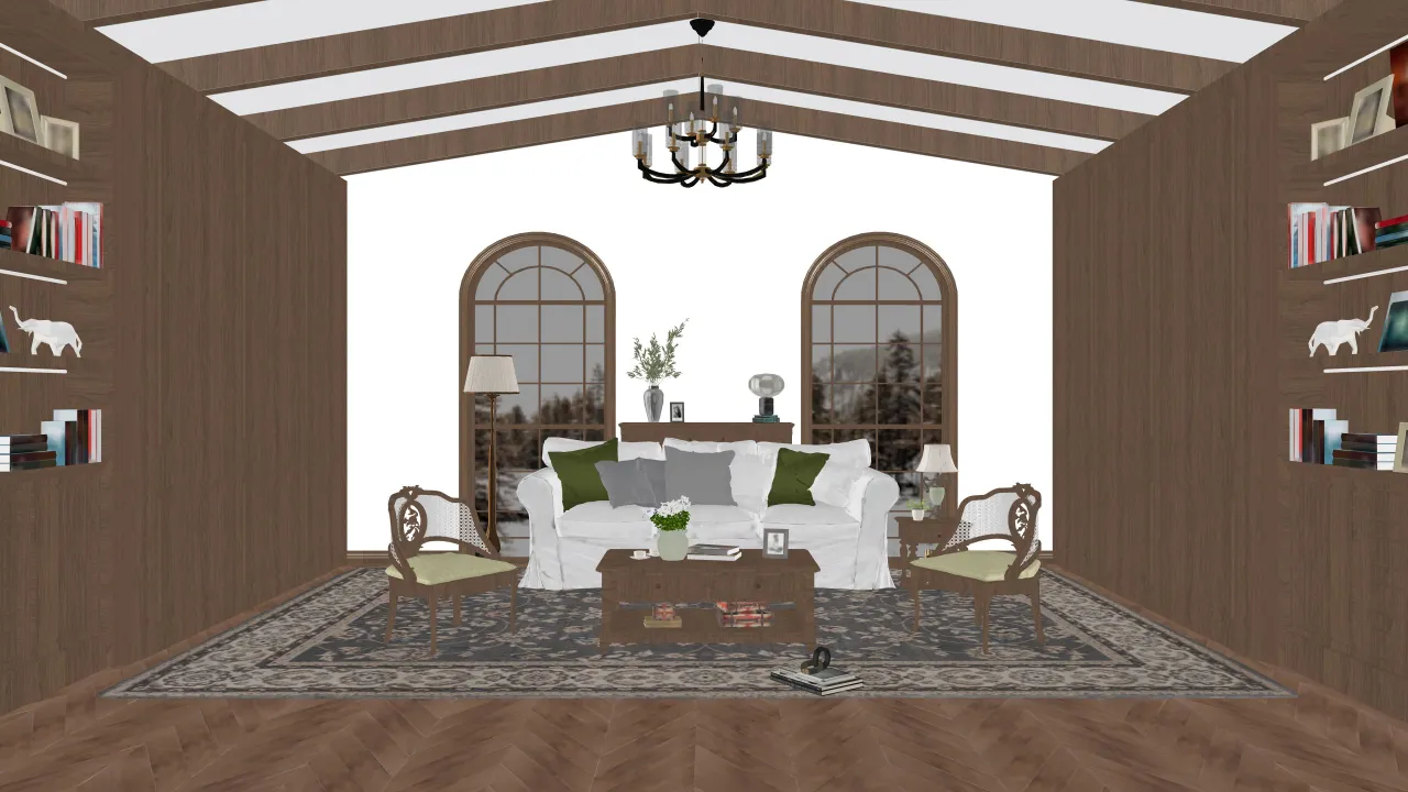 6 Cozy American Style Single Room Design 3d design renderings