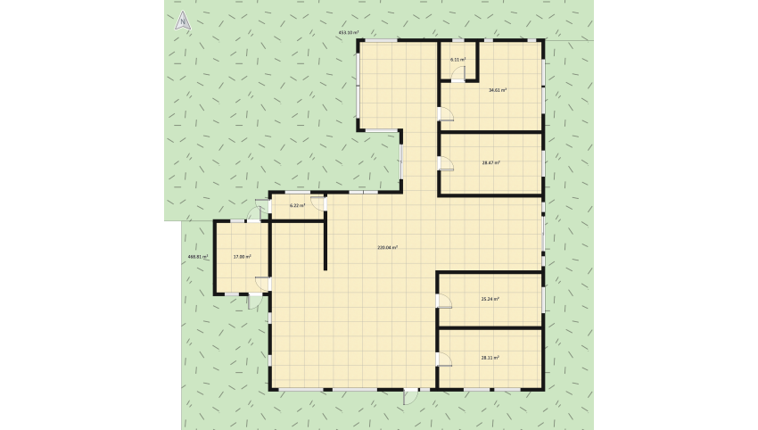 Houwuse floor plan 1673.78