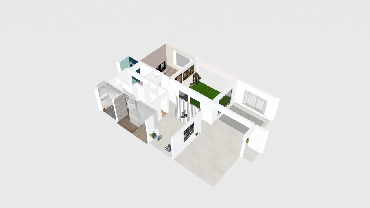 Copy of beach house plan version 3d design renderings