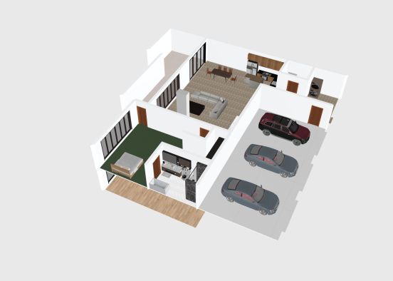 Copy of 4-car garage (2) Design Rendering