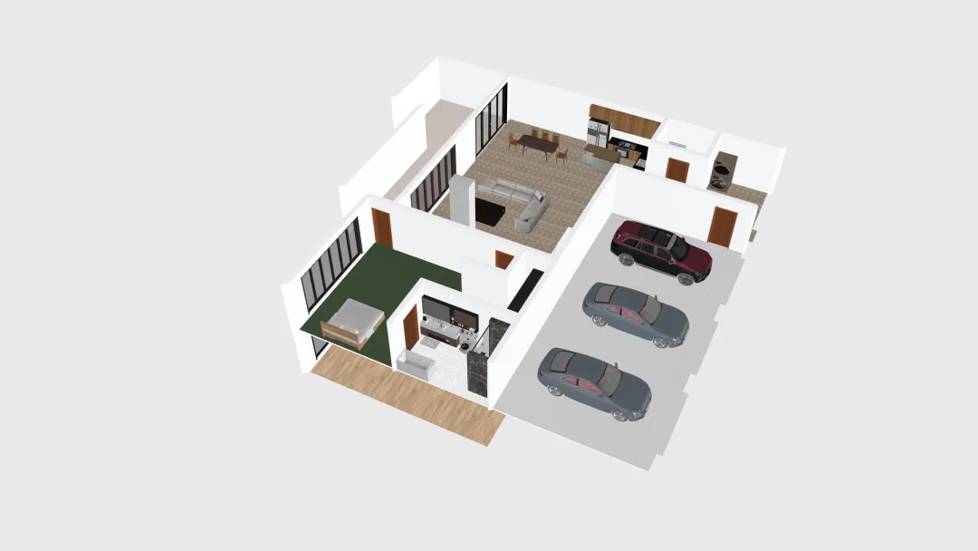 Copy of 4-car garage (2) 3d design renderings