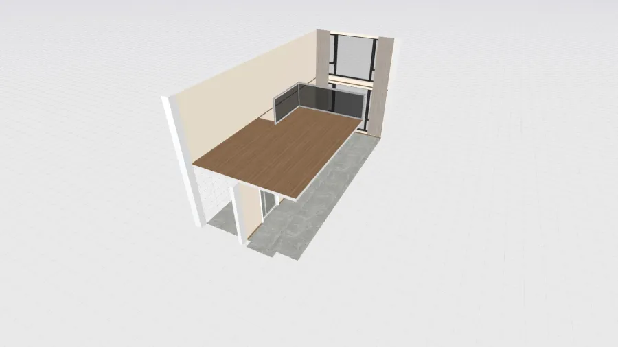 Empty-Contemporary Loft Room 3d design renderings