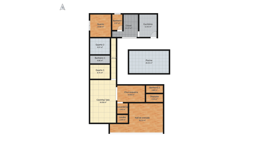 Casa Completa floor plan 663.4