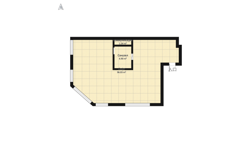 Appartamento floor plan 116.67