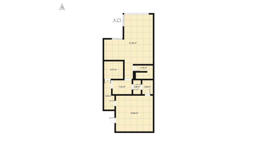 Grey floor plan 293.35