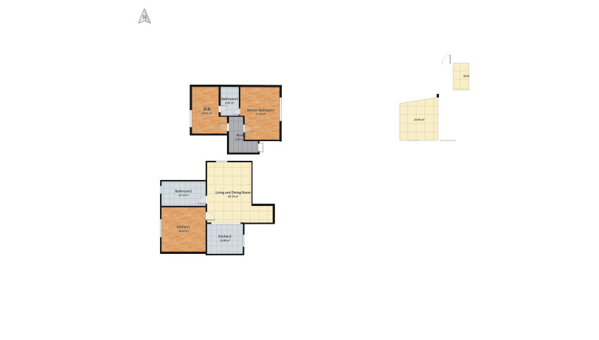 Modern Bohemian Home floor plan 153.39