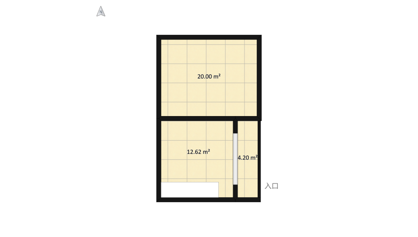 duplex Arenales floor plan 94.47