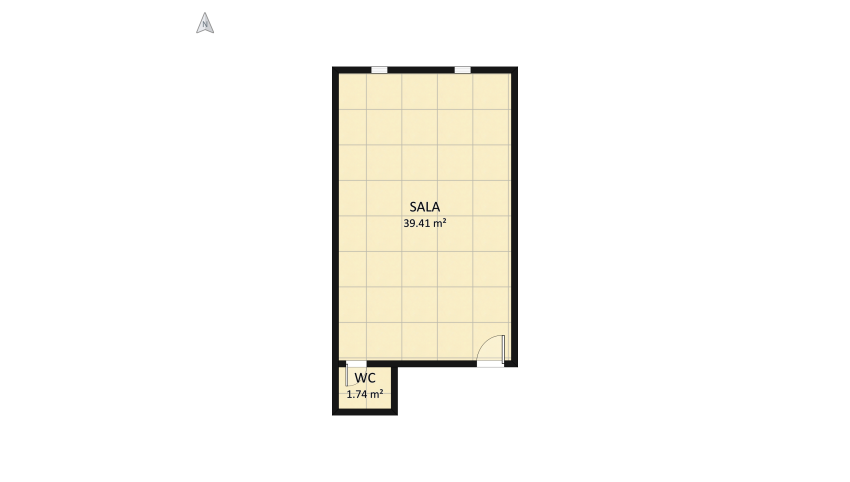 SALA RUA ZERO floor plan 44.03