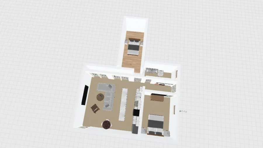 Ohana 2nd Bdrm on Deck bigger main bedroom 3d design renderings