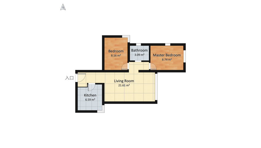 Harbour Heights - Kitchen floor plan 55.69