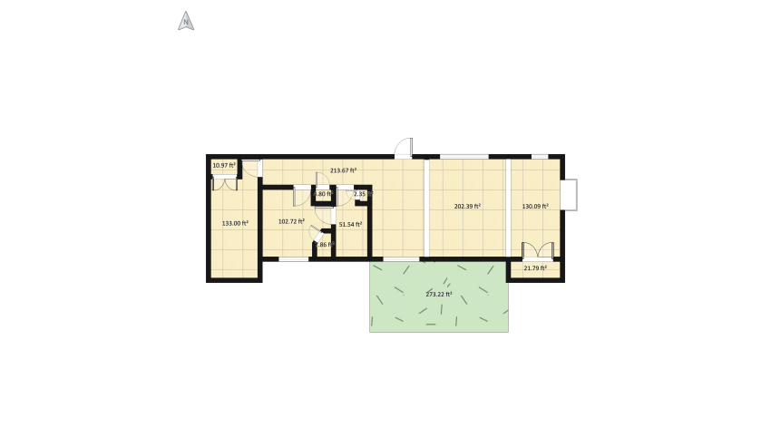 Two 40x8 and two 20x8 floor plan 231.57