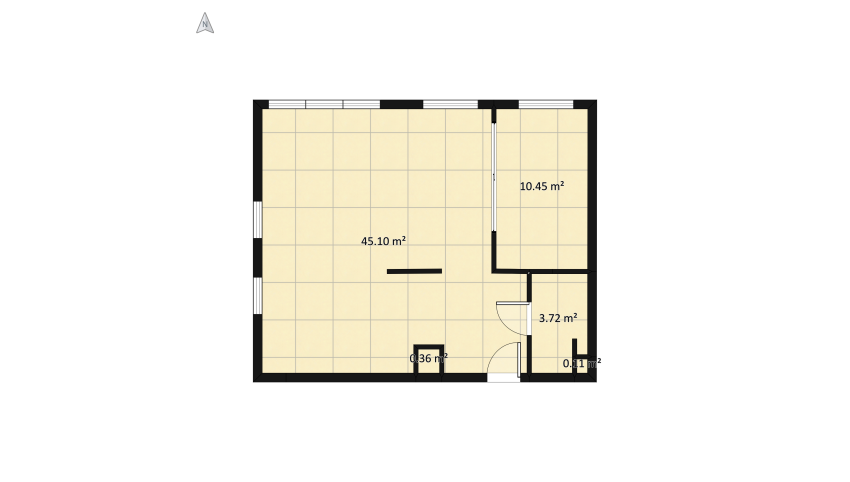 Sea apartment floor plan 65.12