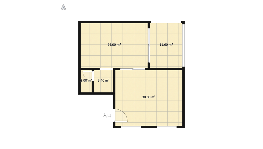 Living and Dining room floor plan 78.13