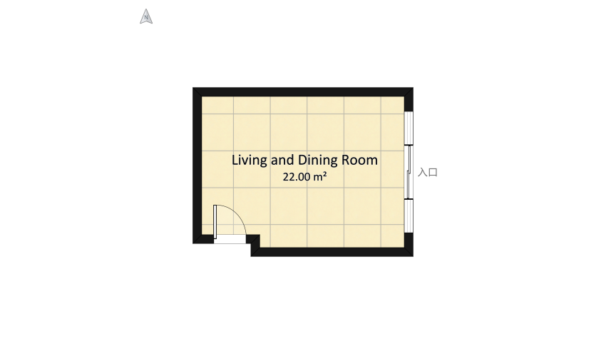 Renovacion de Espacio Sala, Comedor, Cocina floor plan 24.37