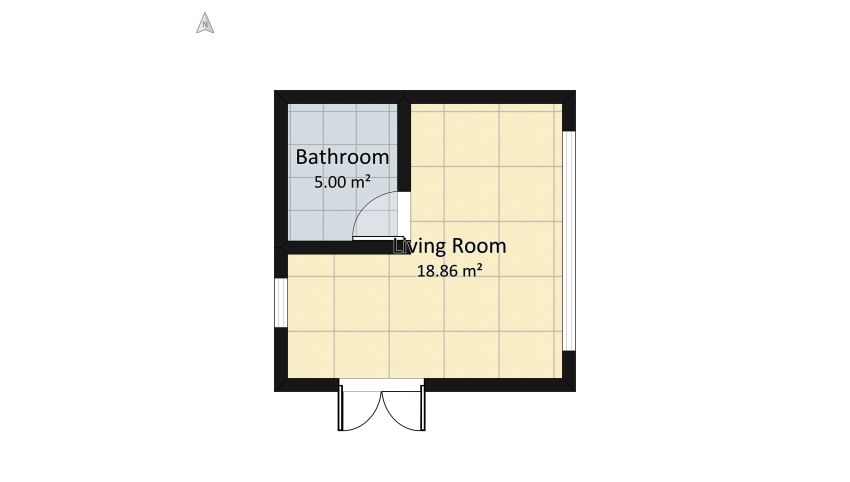 Small 5 x 5 House floor plan 27.46