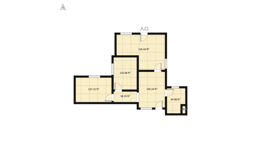 Soft house floor plan 70.34