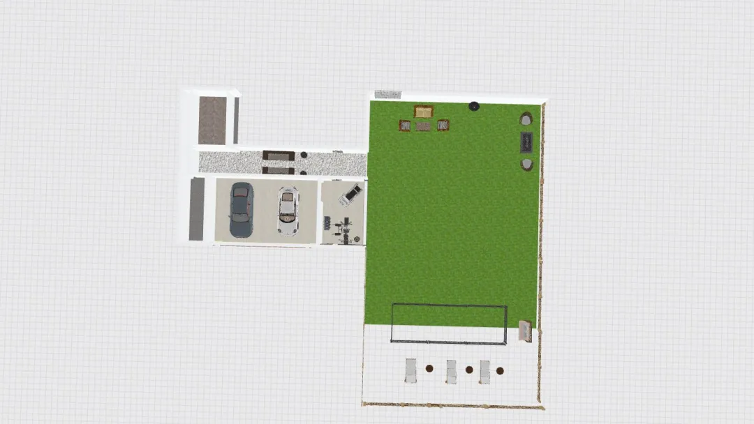 Backyard - Phase 1 2022 3d design renderings
