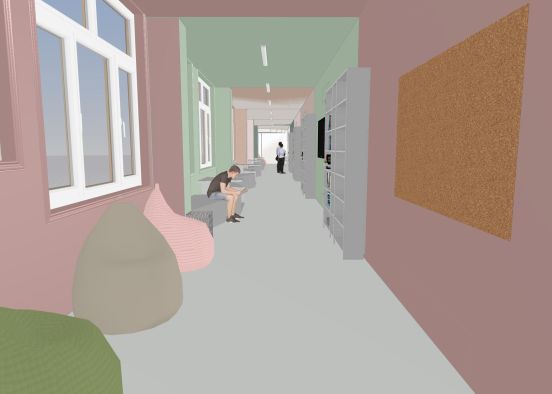 School corridor_copy Design Rendering