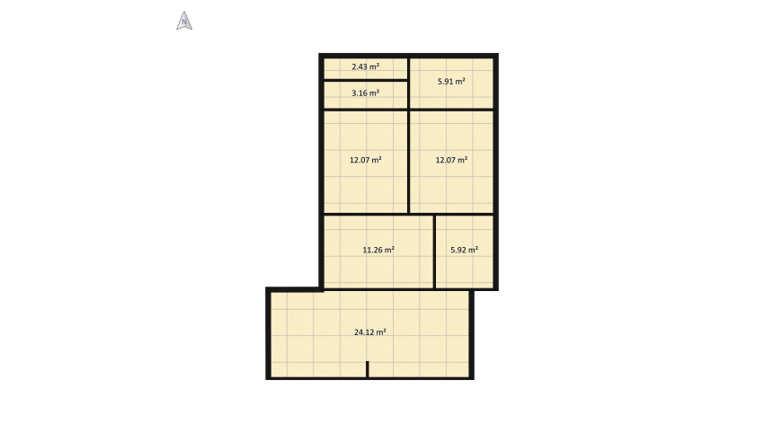 קומה 2_copy floor plan 83.64