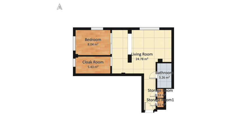 Small Apartment in Whitechapel floor plan 49