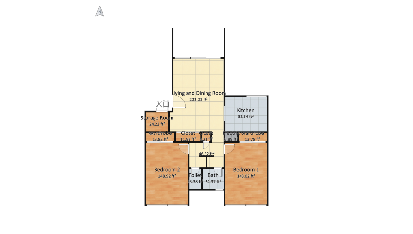 UCSD Central Mesa floor plan 76.24