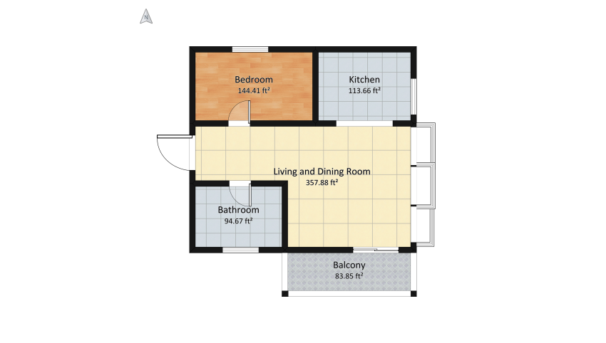 casa floor plan 83.82