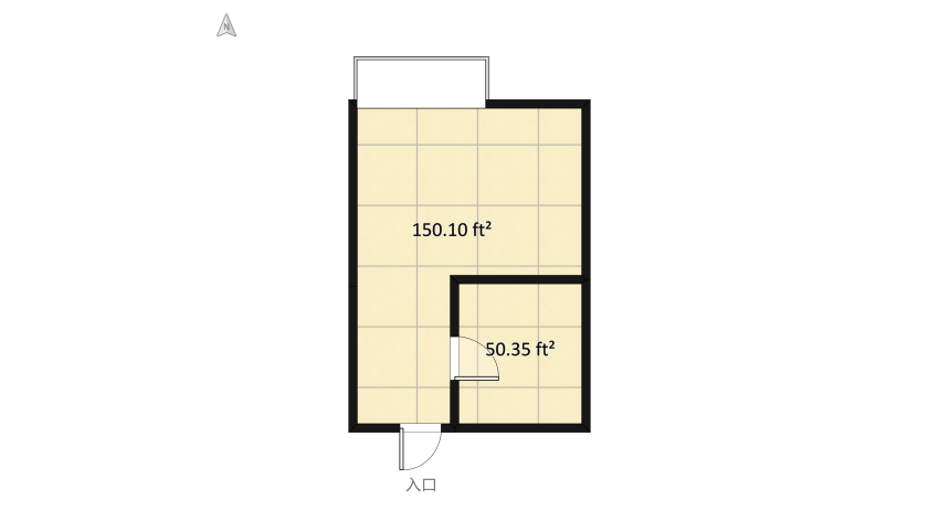 Tiny Condo Studio Apartment Unit floor plan 20.5