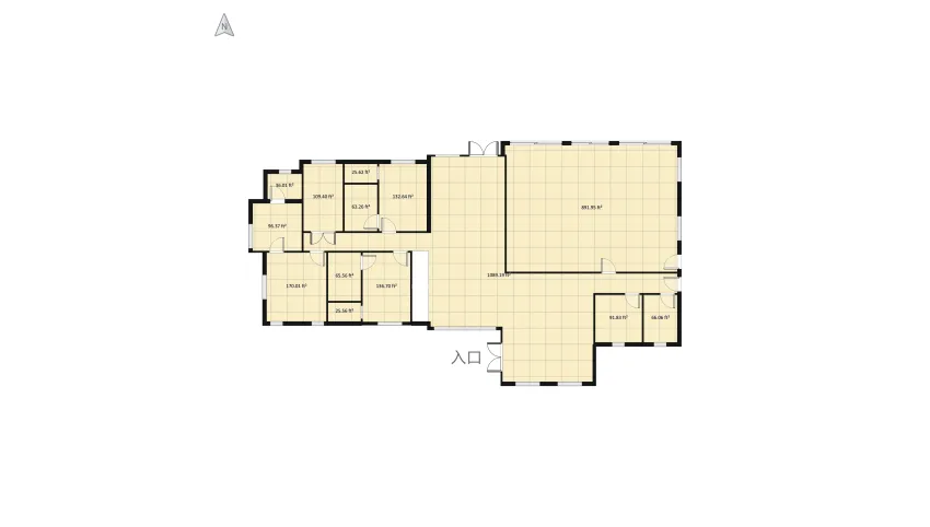 Modern American Ranch floor plan 631.16