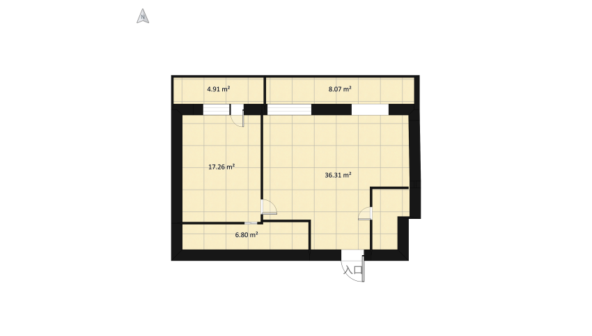 Планировка квартира 2х комнатная floor plan 86.99
