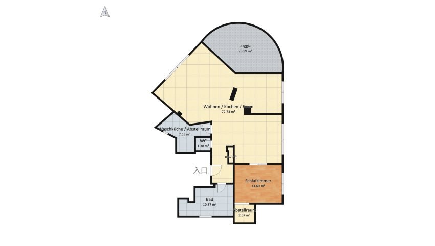 Fröbelstr. 1 Planung Terrasse floor plan 123.49